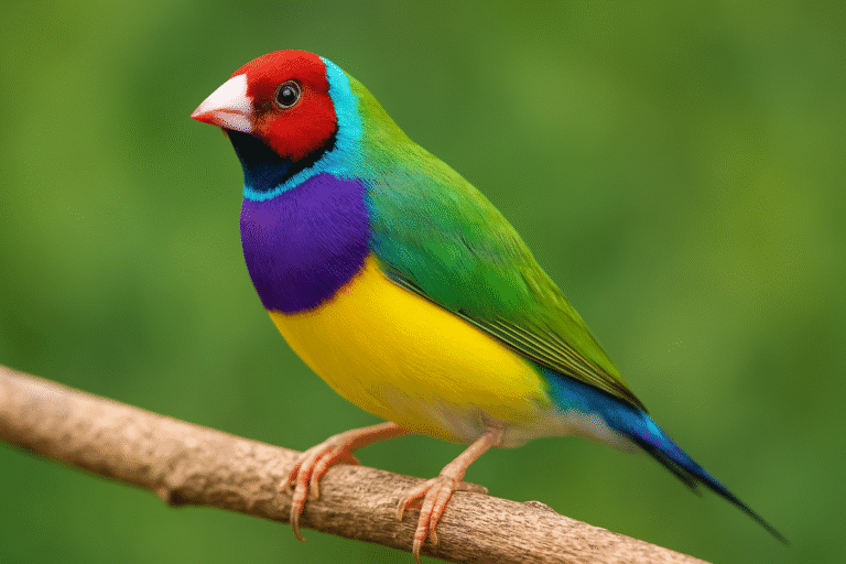 Gökkuşağı İspinozu Gouldian Finch Özellikleri