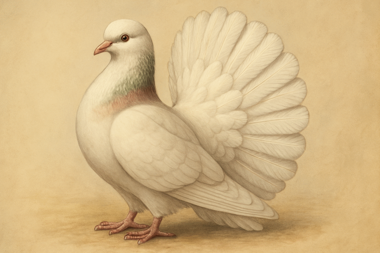 Fantail Güvercini Zarafetiyle Tanınan Gösteri Kuşu