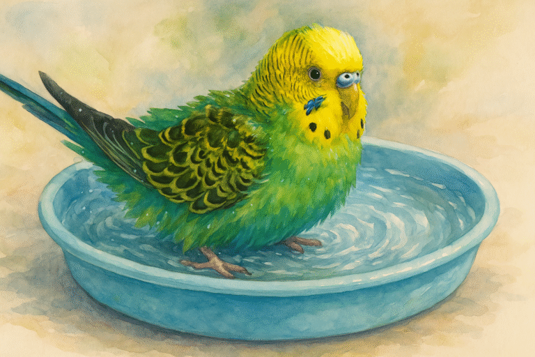 Muhabbet Kuşlarında Banyo Ve Tüy Bakımı