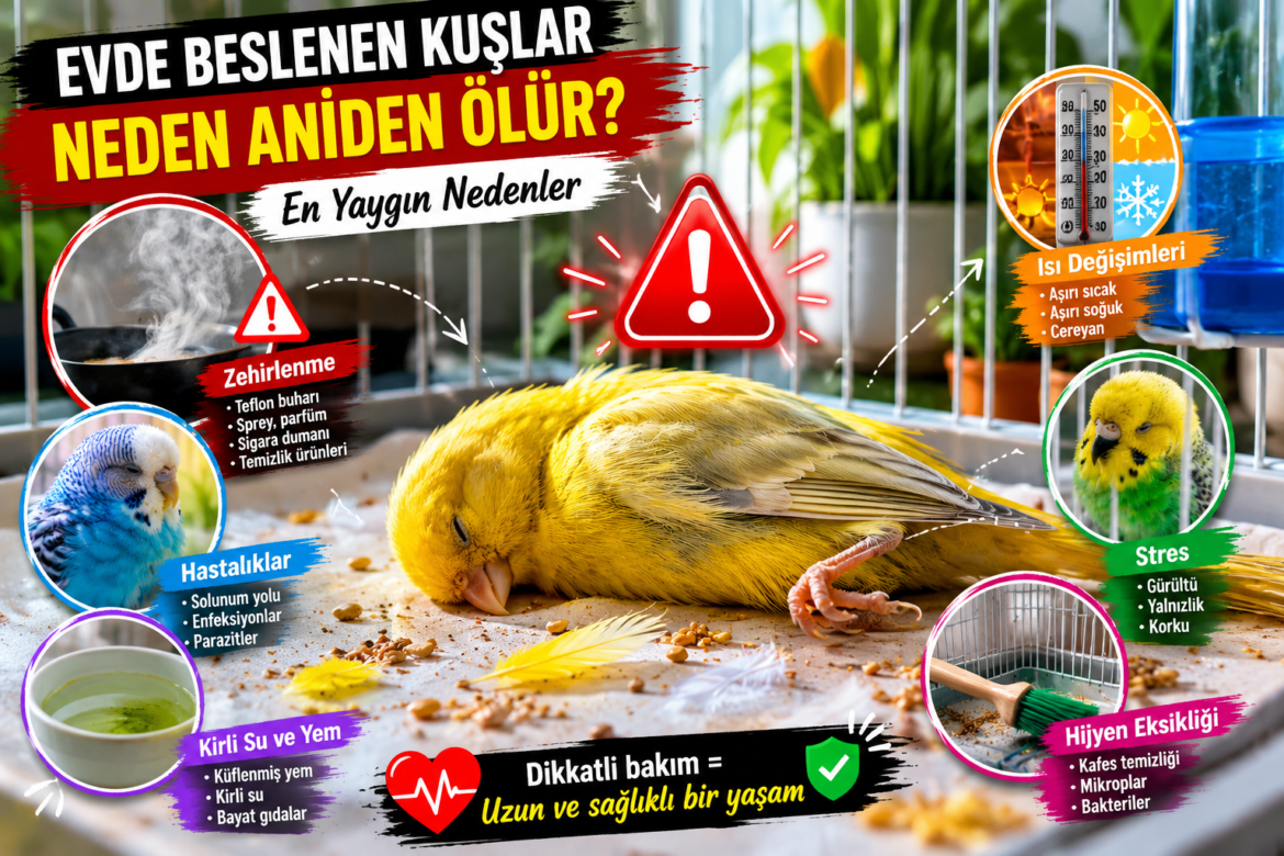 Evde Beslenen Kuşlar Neden Aniden Ölür En Yaygın Sebepler